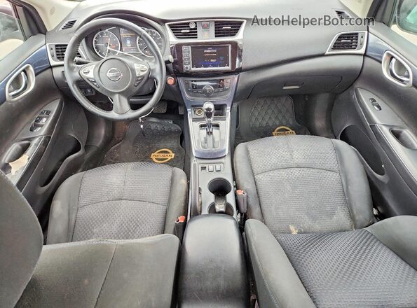3N1AB7AP0KY347424 2019 NISSAN SENTRA Silver Dashboard view
