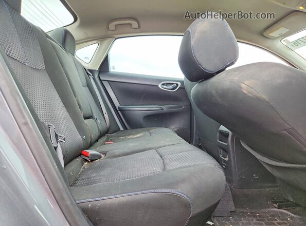 3N1AB7AP0KY347424 2019 NISSAN SENTRA Silver Rear seats view