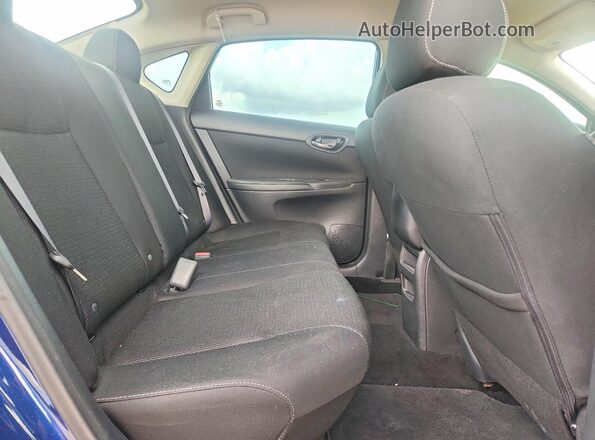 3N1AB7AP0KY347441 2019 NISSAN SENTRA Blue უკანა სავარძლების ხედი