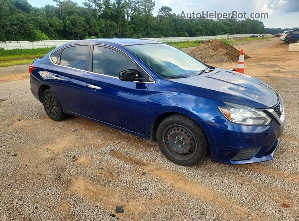 3N1AB7AP0KY347441 2019 NISSAN SENTRA Blue წინა მარჯვენა