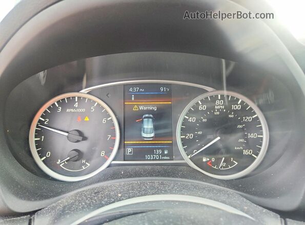 3N1AB7AP0KY347441 2019 NISSAN SENTRA Blue ხელსაწყოთა პანელის ხედი
