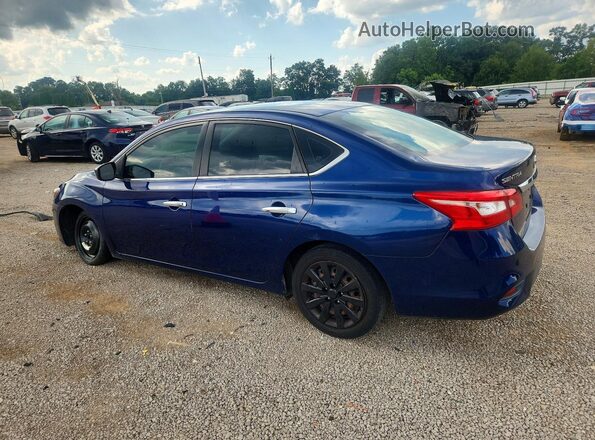 3N1AB7AP0KY347441 2019 NISSAN SENTRA Blue უკანა მარცხენა