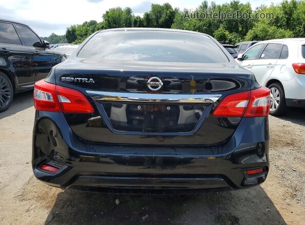3N1AB7AP0KY381590 2019 NISSAN SENTRA Black Вид ззаду
