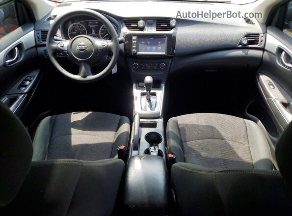 3N1AB7AP0KY381590 2019 NISSAN SENTRA Black Вид панелі приладів