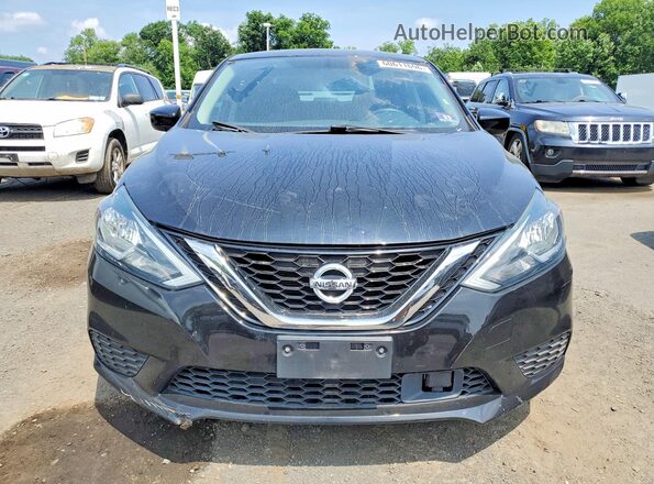3N1AB7AP0KY381590 2019 NISSAN SENTRA Black Вид спереду