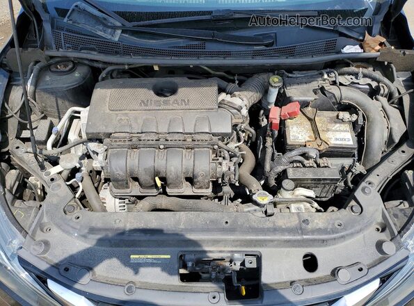 3N1AB7AP0KY381590 2019 NISSAN SENTRA Black Вид задньої частини салону