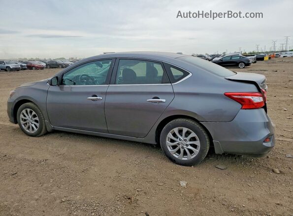 3N1AB7AP0KY387387 2019 NISSAN SENTRA Gray Հետևի ձախ