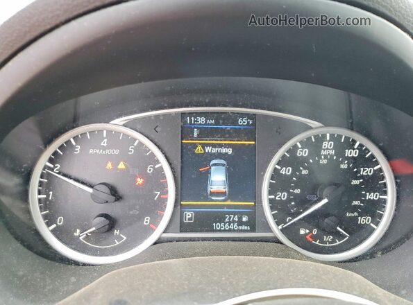 3N1AB7AP0KY387387 2019 NISSAN SENTRA Gray Սարքավորումների վահանակի տեսք