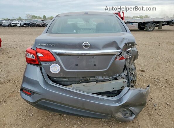 3N1AB7AP0KY387387 2019 NISSAN SENTRA Gray Հետևի տեսք