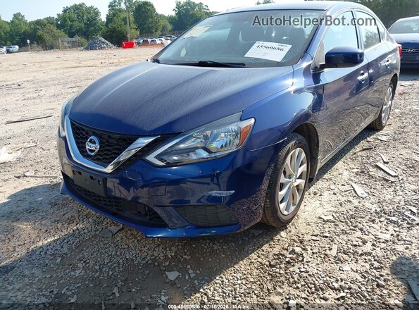 3N1AB7AP0KY399460 2019 NISSAN SENTRA Blue Widok z przodu