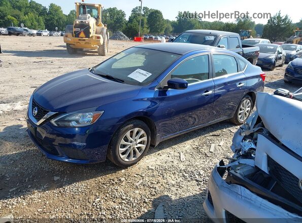 3N1AB7AP0KY399460 2019 NISSAN SENTRA Blue Przód lewy