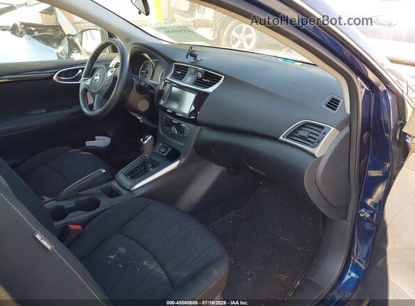 3N1AB7AP0KY399460 2019 NISSAN SENTRA Blue Widok wnętrza z przodu