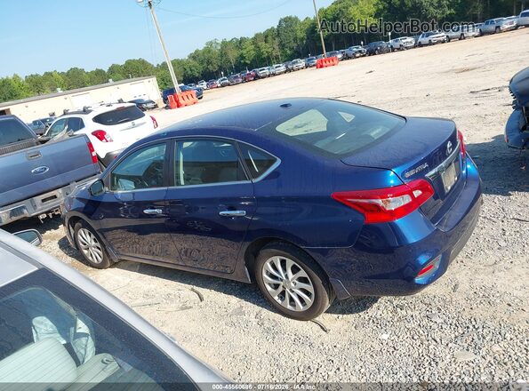 3N1AB7AP0KY399460 2019 NISSAN SENTRA Blue Widok wnętrza 360 stopni