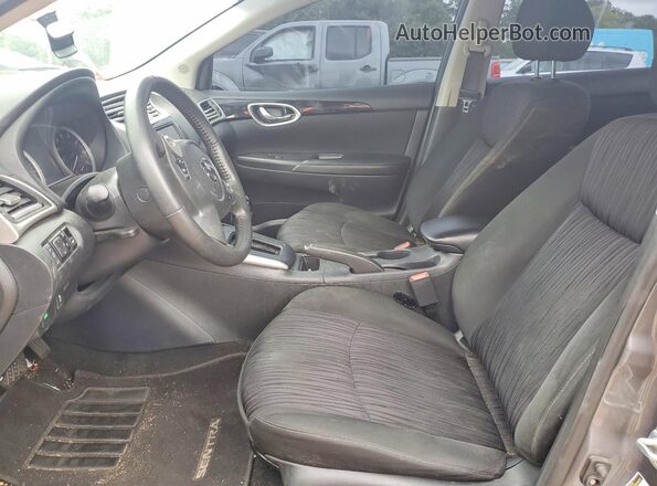 3N1AB7AP0KY426267 2019 NISSAN SENTRA Gray Widok wnętrza z przodu