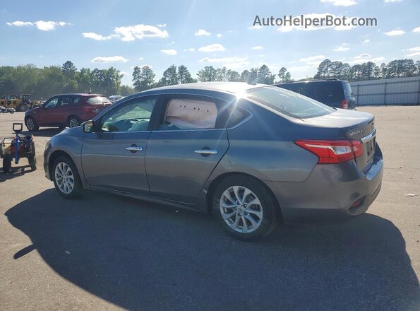 3N1AB7AP0KY433123 2019 NISSAN SENTRA Gray Trasero izquierdo
