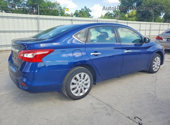 3N1AB7AP0KY446518 2019 NISSAN SENTRA Blue Rear right