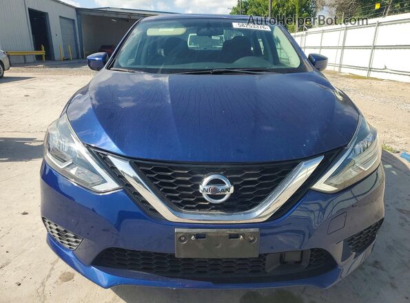 3N1AB7AP0KY446518 2019 NISSAN SENTRA Blue Front view