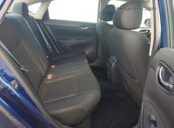 3N1AB7AP0KY446518 2019 NISSAN SENTRA Blue Rear seats view