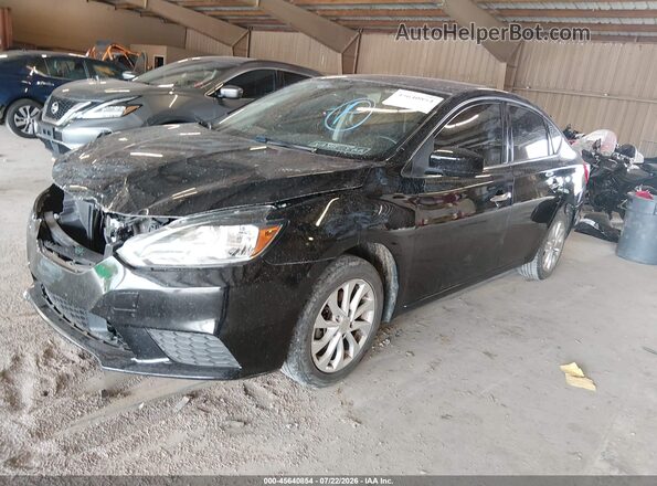 3N1AB7AP0KY457891 2019 NISSAN SENTRA Black Передня ліва чверть