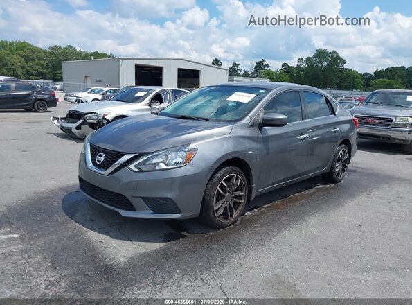 3N1AB7AP1GL676539 2016 NISSAN SENTRA Gray Առջևի ձախ երեք քառորդ տեսարան