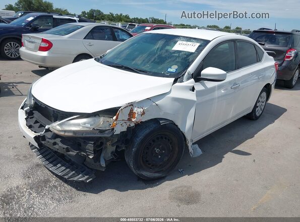 3N1AB7AP1GL678291 2016 NISSAN SENTRA White Առջևի ձախ երեք քառորդ տեսարան