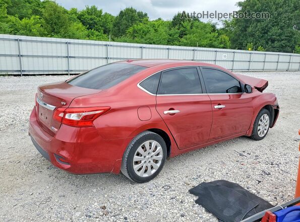 3N1AB7AP1GY210130 2016 NISSAN SENTRA Red Trasero derecho