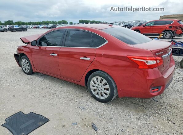 3N1AB7AP1GY210130 2016 NISSAN SENTRA Red Trasero izquierdo