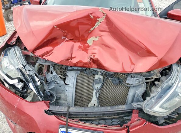 3N1AB7AP1GY210130 2016 NISSAN SENTRA Red Vista interior trasera
