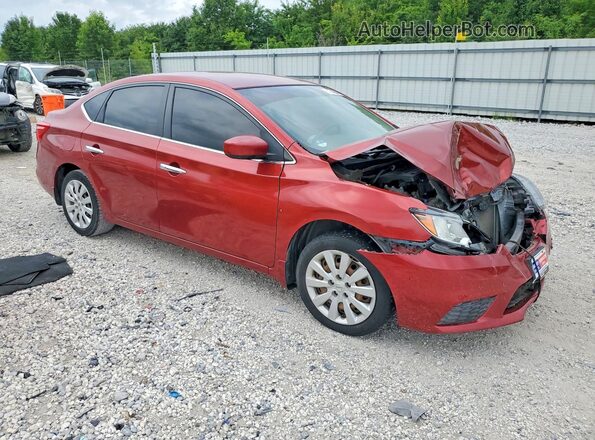 3N1AB7AP1GY210130 2016 NISSAN SENTRA Red Delantero derecho