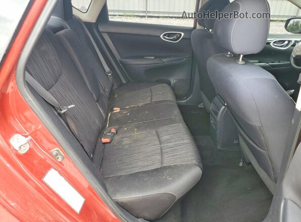 3N1AB7AP1GY210130 2016 NISSAN SENTRA Red Vista de los asientos traseros