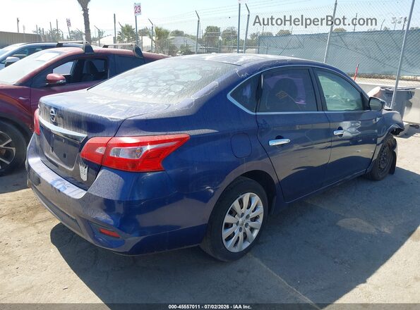 3N1AB7AP1GY247968 2016 NISSAN SENTRA Blue Задня права чверть
