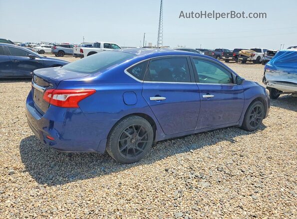 3N1AB7AP1GY263314 2016 NISSAN SENTRA Синий Задняя правая четверть