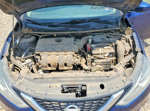 3N1AB7AP1GY263314 2016 NISSAN SENTRA Синий Вид задней части салона
