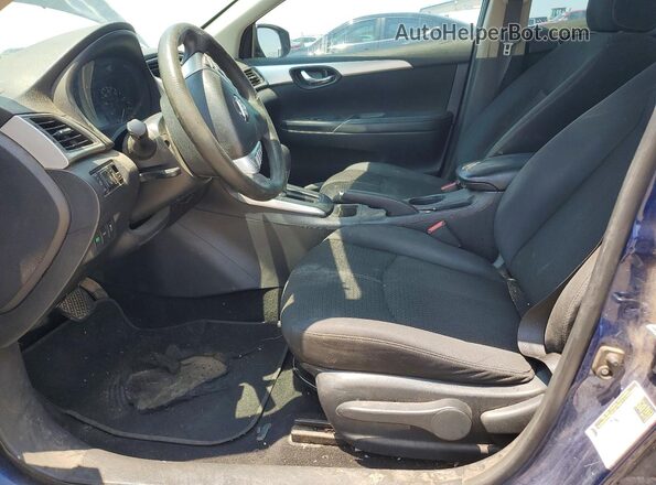3N1AB7AP1GY263314 2016 NISSAN SENTRA Синий Вид салона спереди