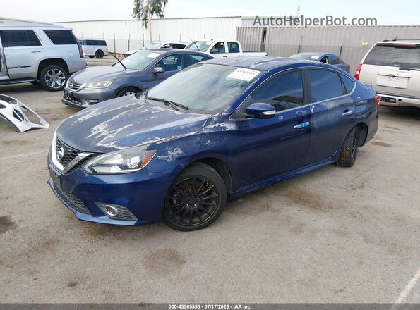 3N1AB7AP1GY275432 2016 NISSAN SENTRA Blue Առջևի ձախ երեք քառորդ տեսարան