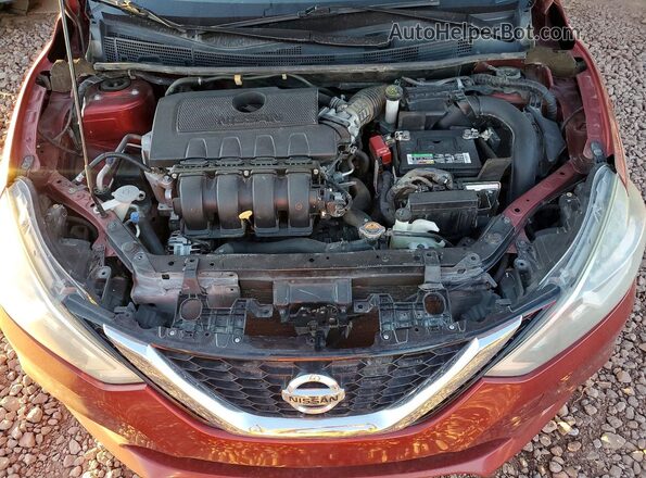 3N1AB7AP1GY303536 2016 NISSAN SENTRA Red Vista interior trasera