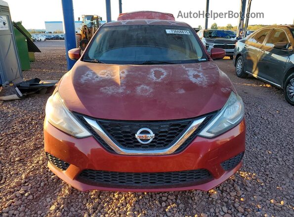 3N1AB7AP1GY303536 2016 NISSAN SENTRA Red Vista frontal