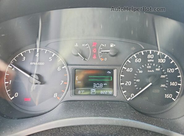 3N1AB7AP1GY317727 2016 NISSAN SENTRA Gray Instrument cluster view