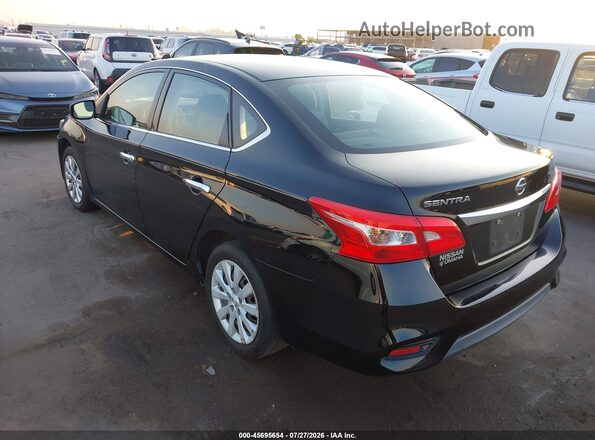 3N1AB7AP1GY330803 2016 NISSAN SENTRA Black უკანა მარცხენა