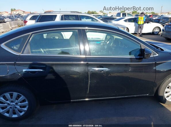 3N1AB7AP1GY330803 2016 NISSAN SENTRA Black უკანა სალონის ხედი