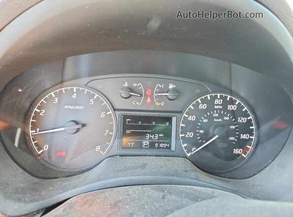3N1AB7AP1GY336908 2016 NISSAN SENTRA Black Вид щитка приладів