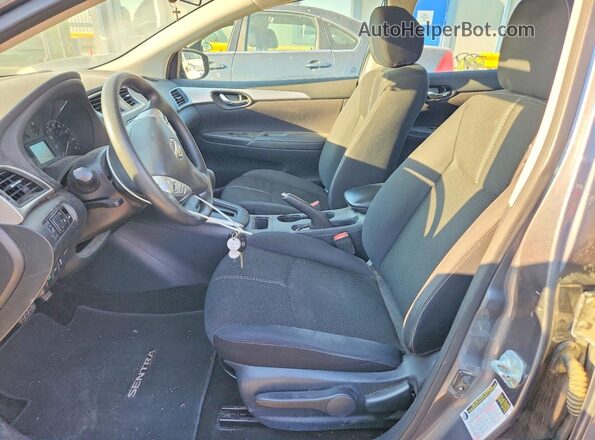 3N1AB7AP1GY336908 2016 NISSAN SENTRA Black Вид салону спереду