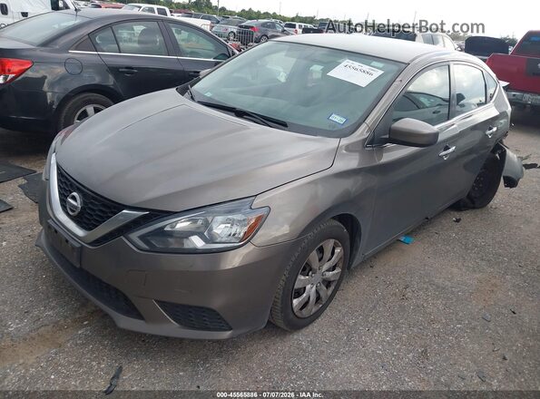 3N1AB7AP1HL654672 2017 NISSAN SENTRA Gray Vista tres cuartos delantera izquierda
