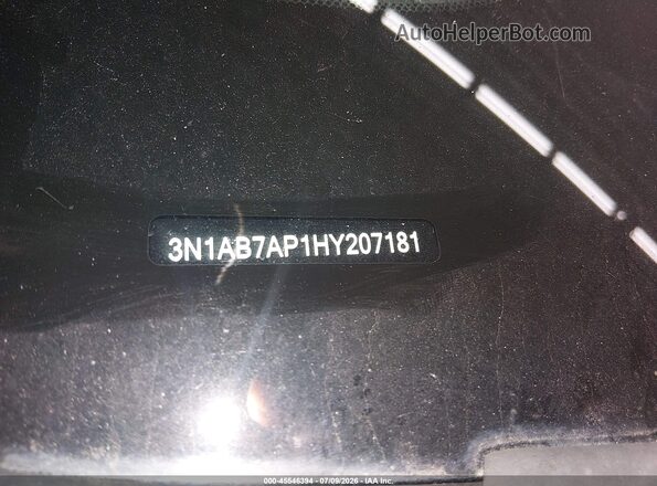 3N1AB7AP1HY207181 2017 NISSAN SENTRA Red Vista del compartimento del motor