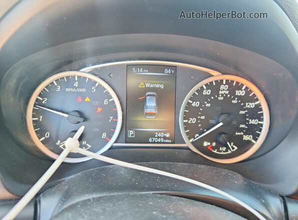 3N1AB7AP1HY210694 2017 NISSAN SENTRA Черный Вид щитка приборов