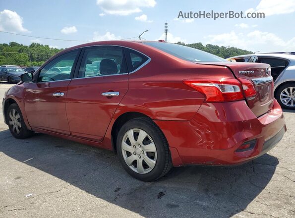3N1AB7AP1HY223364 2017 NISSAN SENTRA Red Задня ліва чверть
