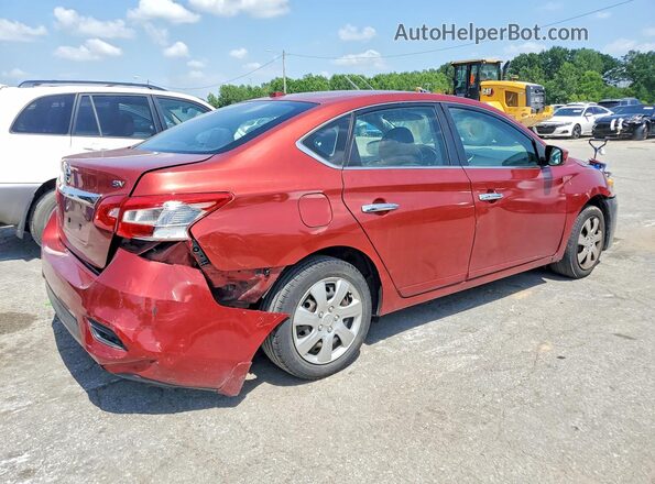 3N1AB7AP1HY223364 2017 NISSAN SENTRA Red Задня права чверть