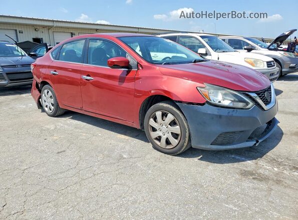 3N1AB7AP1HY223364 2017 NISSAN SENTRA Red Передня права чверть