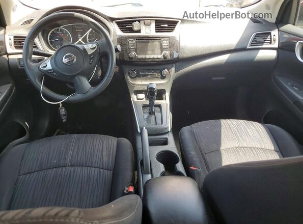 3N1AB7AP1HY223364 2017 NISSAN SENTRA Red Вид панелі приладів