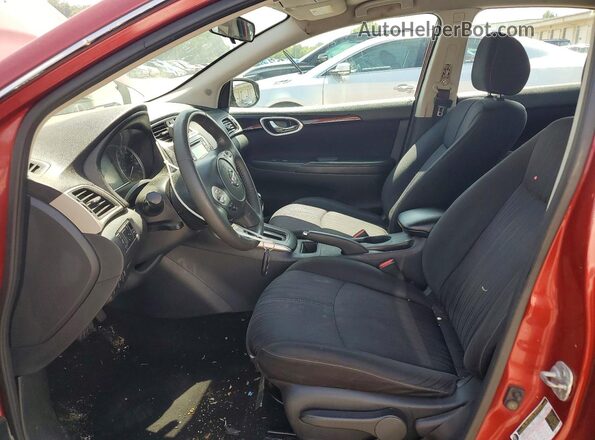 3N1AB7AP1HY223364 2017 NISSAN SENTRA Red Вид салону спереду